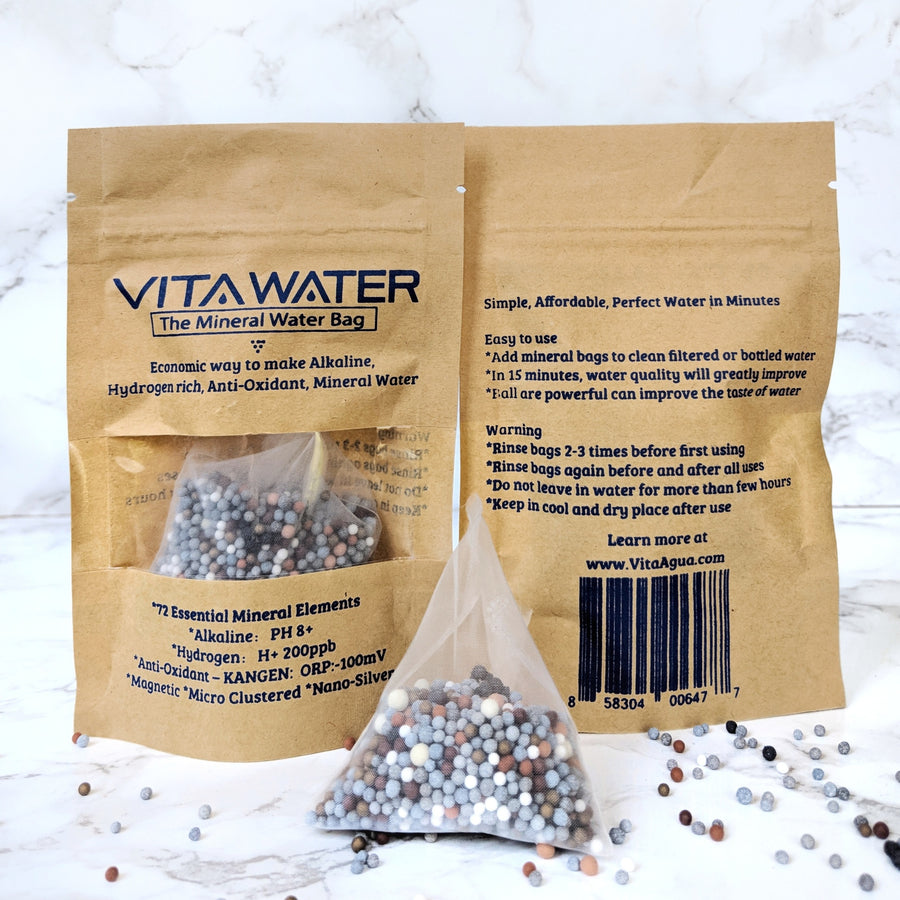 VitaWater Hot / Cold Borosilicate VITA-MINERAL GLASS INFUSER BOTTLE
