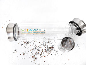 VitaWater Hot / Cold Borosilicat VITA-MINERAL GLAS INFUSER FLASCHE